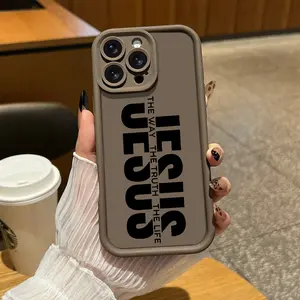 Jesus Truth Road Fashion Pattern TPU Phone Case iPhone 17 Air 16 15 14 Plus 13 12 11 Pro Max Plus XR X S Samsung Galaxy S25 S24 S23 S22 Comfortable military grade anti fall and anti scratch all inclusive phone case-ZQ91