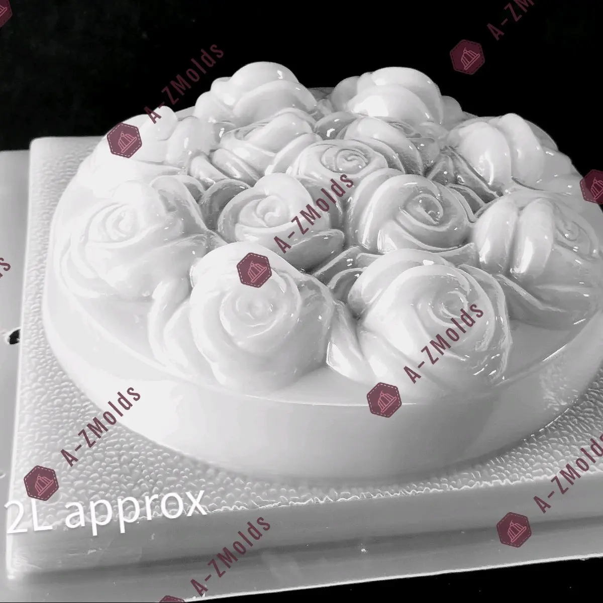 Flowers pot mold jello, gelatine, chocolate, plaster,mold