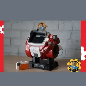 Pip Guy 3000 MK2 Nuka Cola - Prototype Replica with Interactive Features and Lights, 4-inch or 5-inch Screen, Durable 3D Printed Components, Customizable Padding, Standalone Device with Smartwatch Capabilities