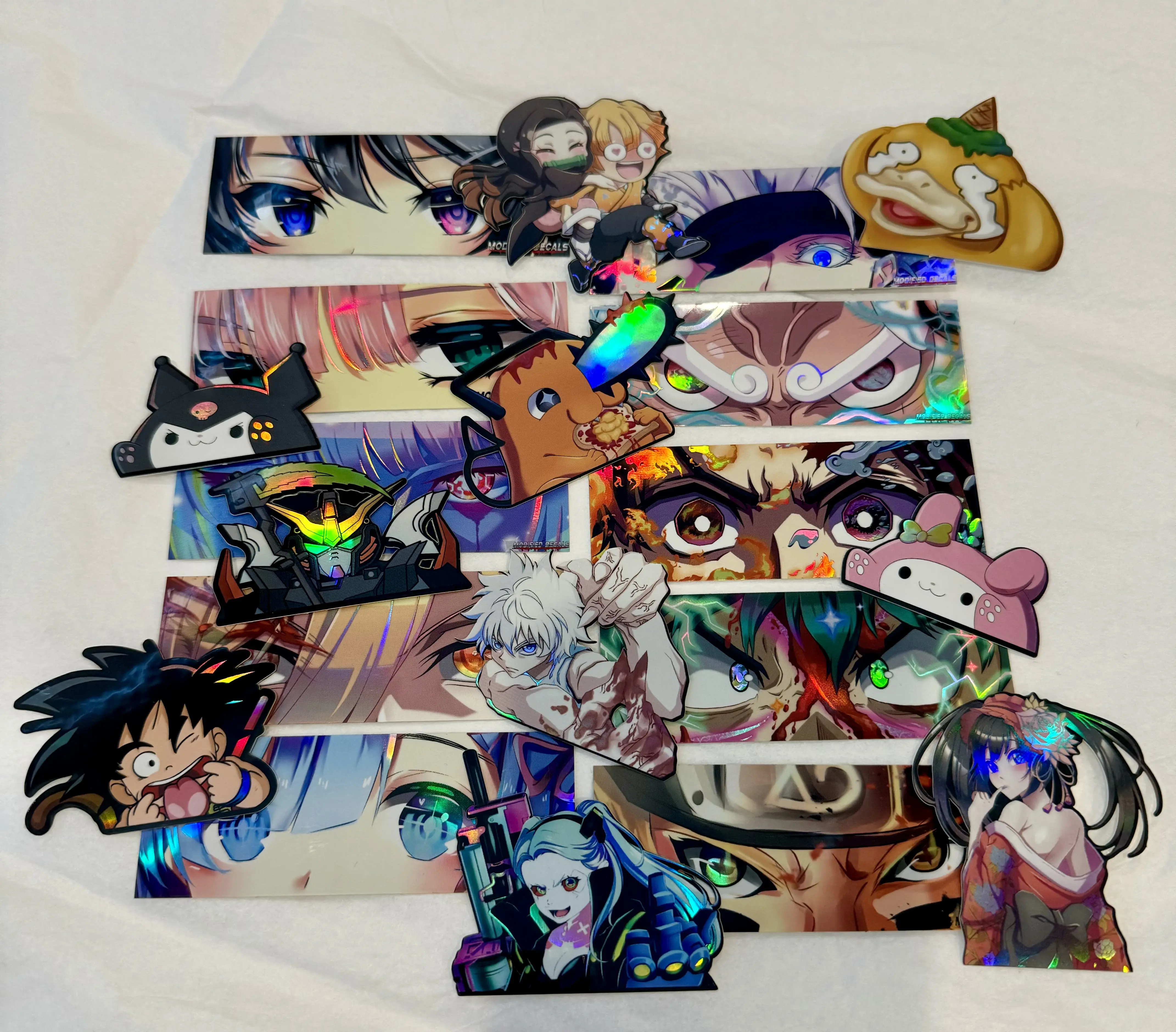 Bundle of Mini Slap Sticker and Peeker Sticker Car Laptop