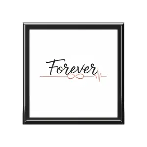 Engraved Forever Jewelry Box, Home Organiser Keepsake Trinket Storage Box