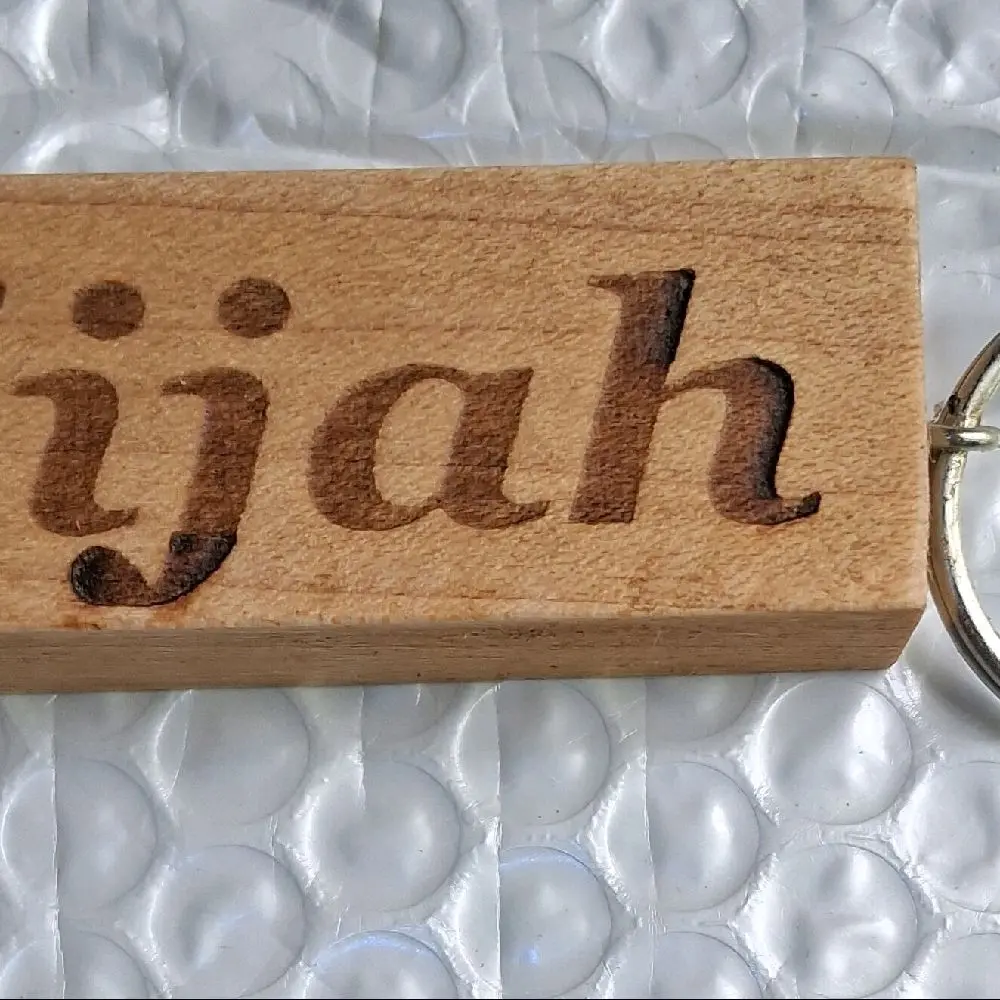 monogram keychain