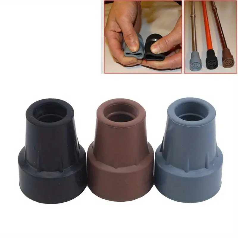 1pc Rubber Cane Tip, Enhance Stability and Safety for Walking Cane, Easy To Install Cane Accessory, Outdoor Camping Equipment, Hiking Pole, Camping Supplies, Camping Accessories, Hiking Essentials