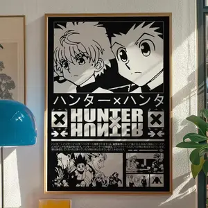 Hunter x Hunter Anime Poster - Hxh Gon Killua Poster - Hxh Poster - Hxh Anime Poster - Hunter x Hunter Wall Art - Hxh Print - Hisoka -Leorio Decor Gift
