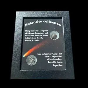 Iron and Stony Meteorite Collection - Unique iron meteorite & Stony meteorite