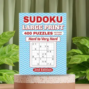 High Difficulty Sudoku Puzzle Book, 22 Pages, Hundreds of Rich Puzzles, Brain Teaser and Stress Relief, Perfect Gift, 9.84x7.48 Inches