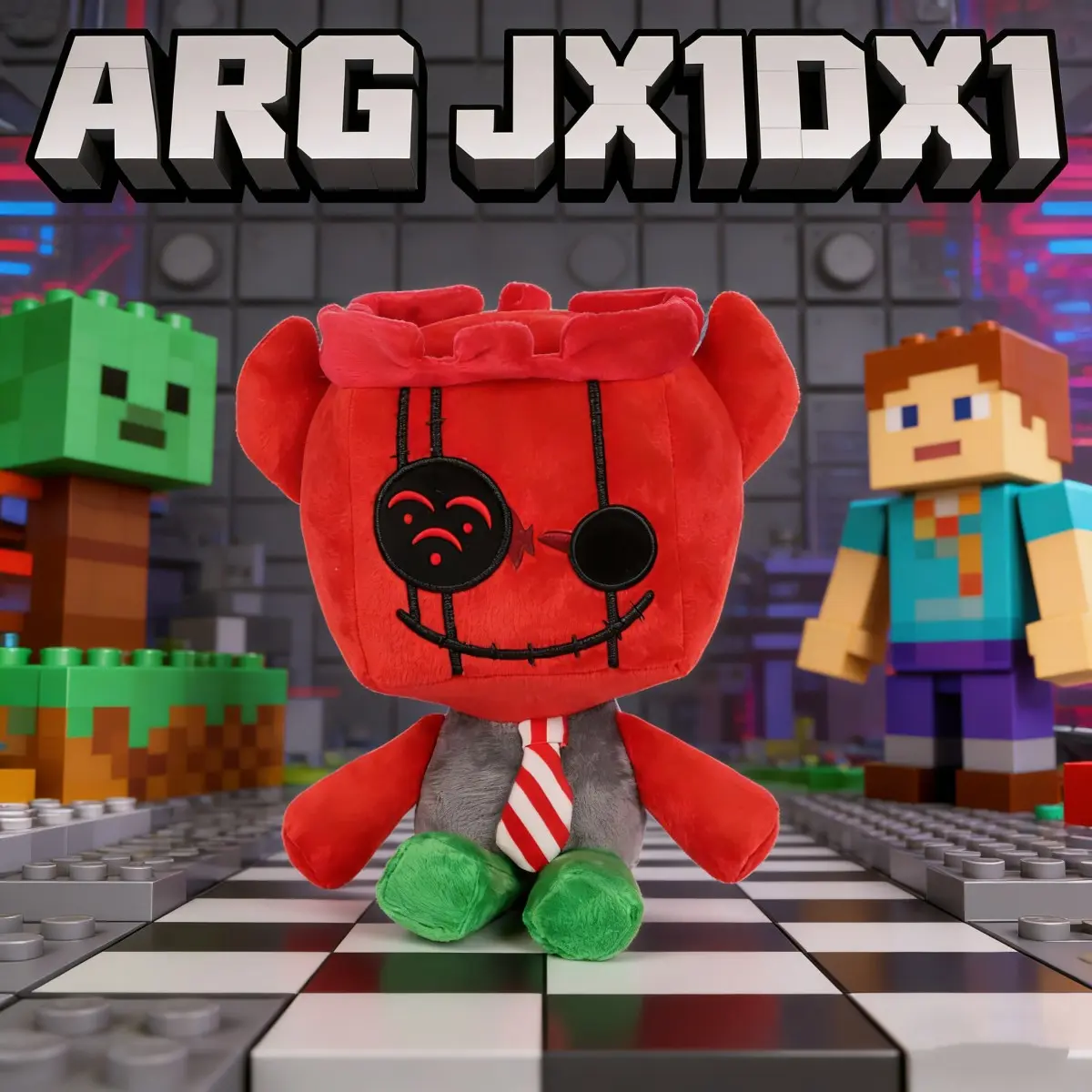 Roblox Forsaken Plush Toy Arg Jx1dx1 Plush, Distinctive Design, Perfect Birthday & Christmas Gift, Ideal Game Merchandise, Soft Stuffed Animal, Soft Cuddly Gift, Soft Collectible, Snuggle Bear