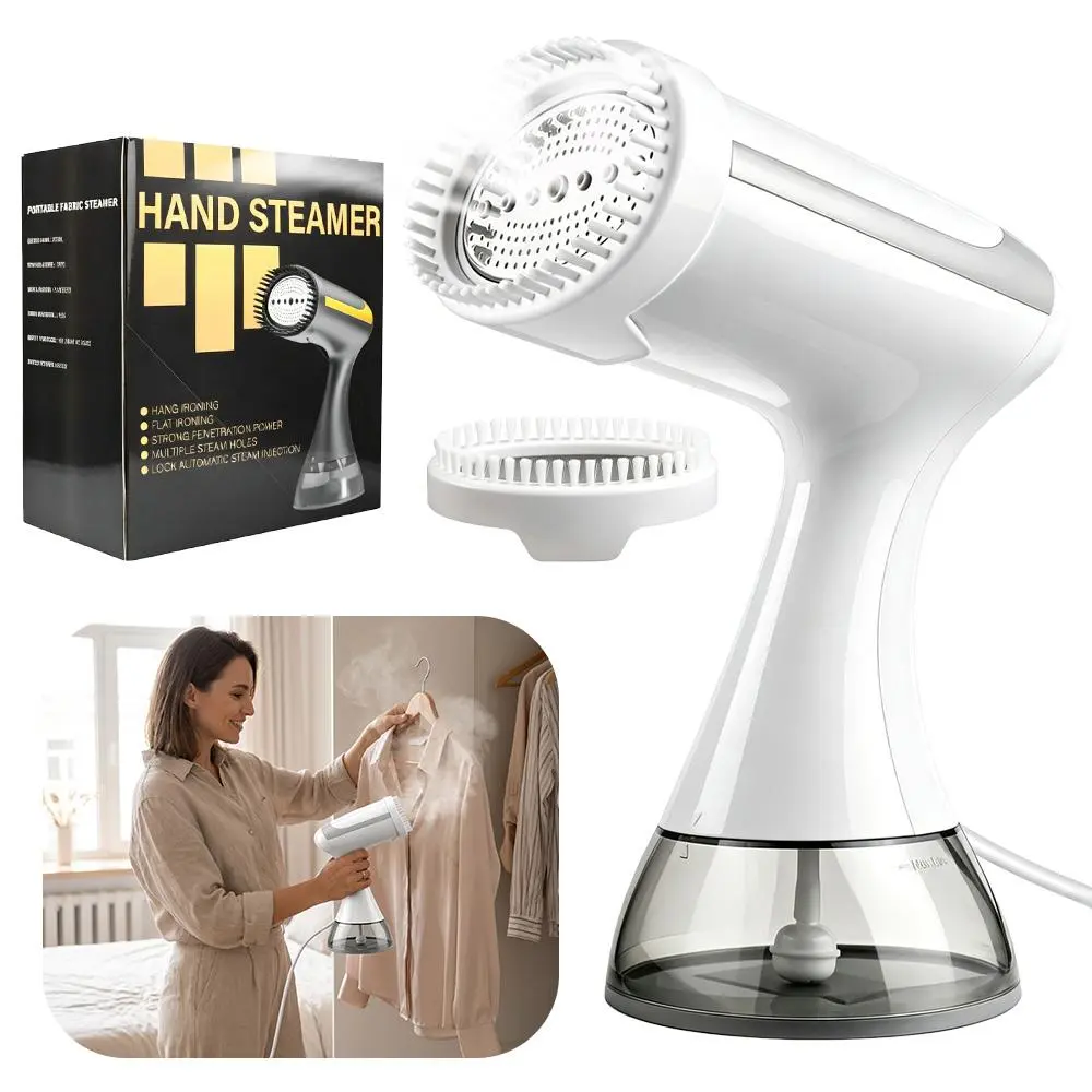 Handheld Hanging Ironing Machine with Fast Heating, Equipped with A Cleaning Brush And A 10.14oz Large Capacity Water Tank. Home Steam Ironing Machine Is A Must-have Tool for Wrinkle Removal During Travel And Clothing Care for Business