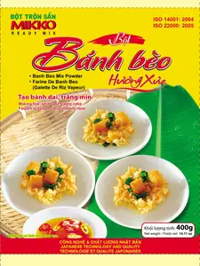 Bot Banh Beo (Huong Xua) Vietnamese Rice Flour for Banh Beo Ready Mix Flour for Rice Cake NET WT 14.11 oz oz / 400 g Vietnamese Food Snacks