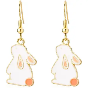 Household daily necessities Easter Bunny Earrings, Kawaii Rabbit Drop Earring Sweet Cute Animal Dangle Earrings Happy Easter Earrings Perfect Jewelry Gift for Women Spring Holiday Party