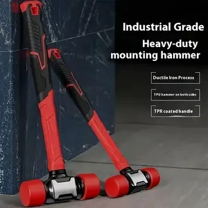 New Heavy Duty Installation Hammer Non-Bounce Rubber Mallet, Surface Safe Rubber Hammer, Floor Tile Installation Tool, Solid Rubber Hammer