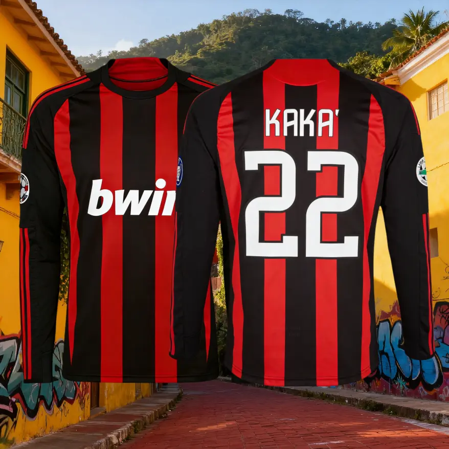 Kaka 2008-09 Retro Home Away Red White No.22 Short-sleeved Long-sleeved Football Shirts