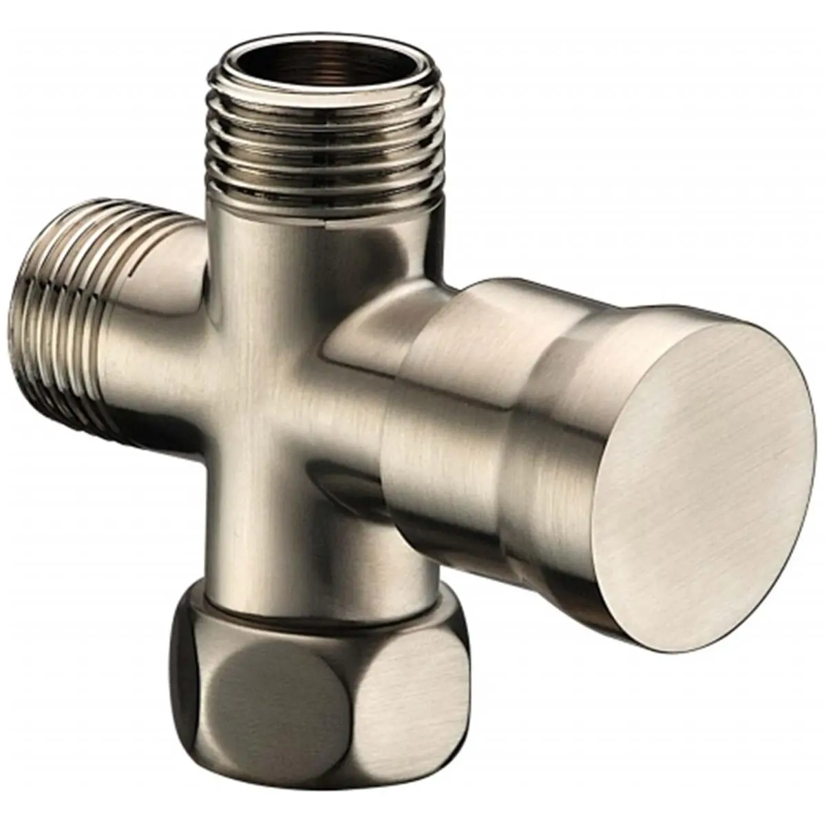 212 MAIN Push-Pull Shower Diverter, Brushed Nickel Finish, Modern Finish, Crafted from Finest Materials, for Kitchen & Bath Fixtures