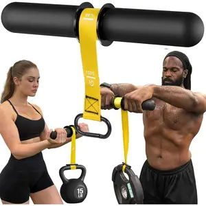Forearm Strengthener & Forearm Exerciser, Wrist Roller with Thicker Handle, Forearm Strength Trainer with Adjustable Strap - Ideal for Grip Strength,  Building, Rehabilitation