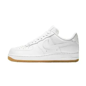 Men's Nike Air Force 1 '07 White/White-Gum Light Brown (DJ2739 100)