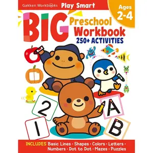 Play Smart Big Preschool Workbook Ages 2-4: Over 250 Activities Paperback – August 22, 2023