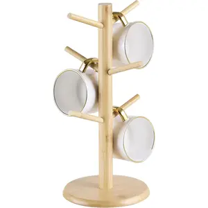 Mug Holder Tree, Coffee Cup Holder,Coffee Mug Tree with 6 Hooks, Storage Mug Hooks ()
