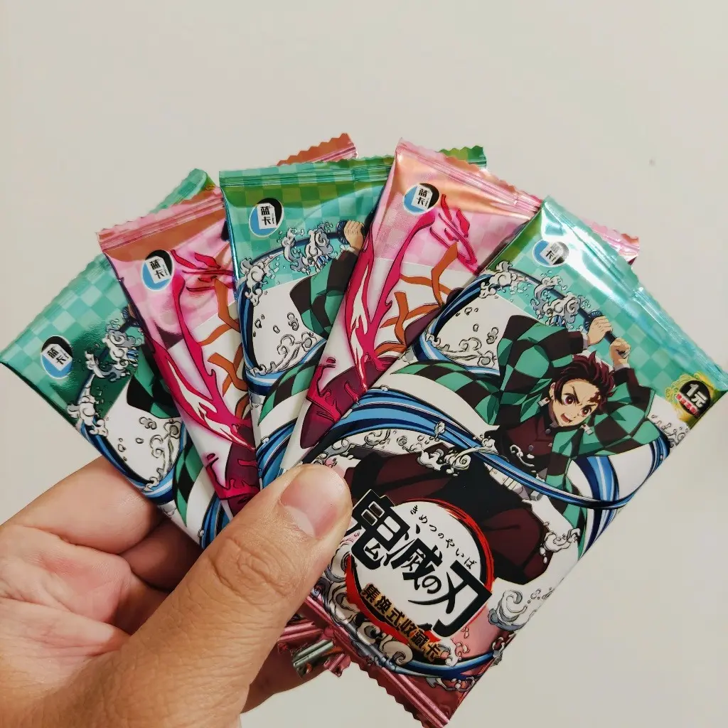 Kimetsu no Yaiba Hard Trading Card Collection – Full Box, 30 Packs, 90 Cards Total