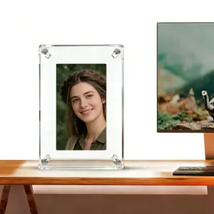 SnapFrame Digital Picture Frame 5 Inch Electronic Photo Display for Ultrasound Replay Rechargeable 4GB Memory USB Charging Vertical Horizontal Upload Photos Videos Easily Perfect Gift for Expecting Couples - Decor