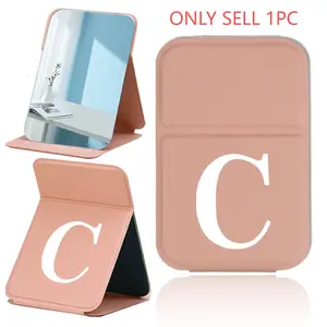 Portable Travel Folding Mirror, Foldable Makeup Mirror, Ultra Thin & Durable Makeup Mirror, Handheld Beauty Tool, High Definition, Anti-Slip, Halloween Christmas Gift