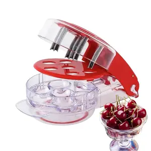 Cherry Pitter-Stainless Steel Cherries Corer Pitter Tool with Hand-held Push Design, Save Time & Space for Making Cherry Jam with Lock Design