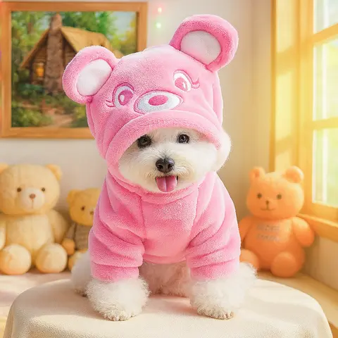 Rainbow Bear Transformation Costume, Pet Dog Cat Two-Leg Clothes, Teddy Bichon Pomeranian Yorkie Small Dogs Apparel