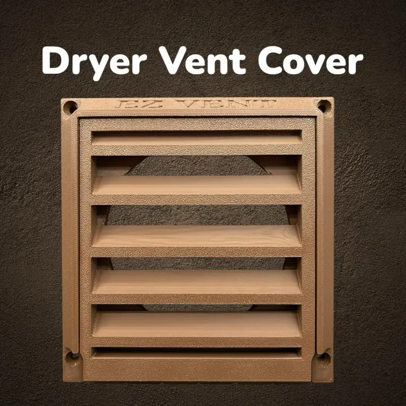 EZ Vent - Dryer Vent Cover, Keep Birds Out, Easy Cleaning, Outdoors, 2 in One Dryer Vent Cover