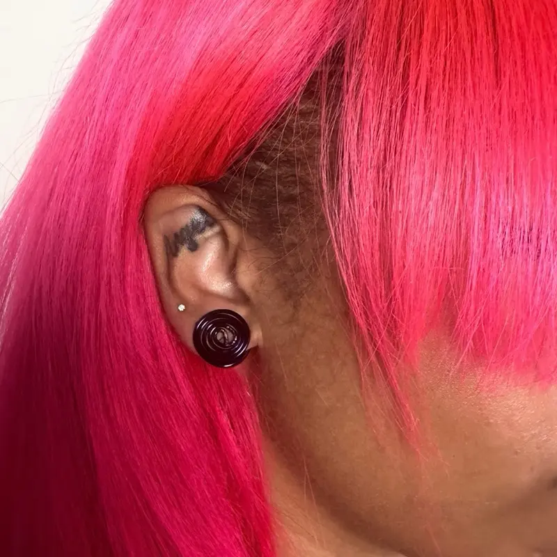 Non-Pierced Purple Earring Coiled Echo Loop