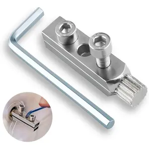 Broken Pipe Extractor Tool  Damaged Bolt and Faucet Removal, Pipe Screw Remover and Easy Out Valve Extractor Set  Stripped and Threaded Broken Pipe Repair, with Storage Case and Hex Wrench