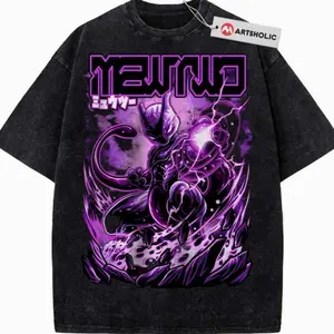 Mewtwo Shirt, PKM shirt, Anime Shirt, Vintage T-Shirt