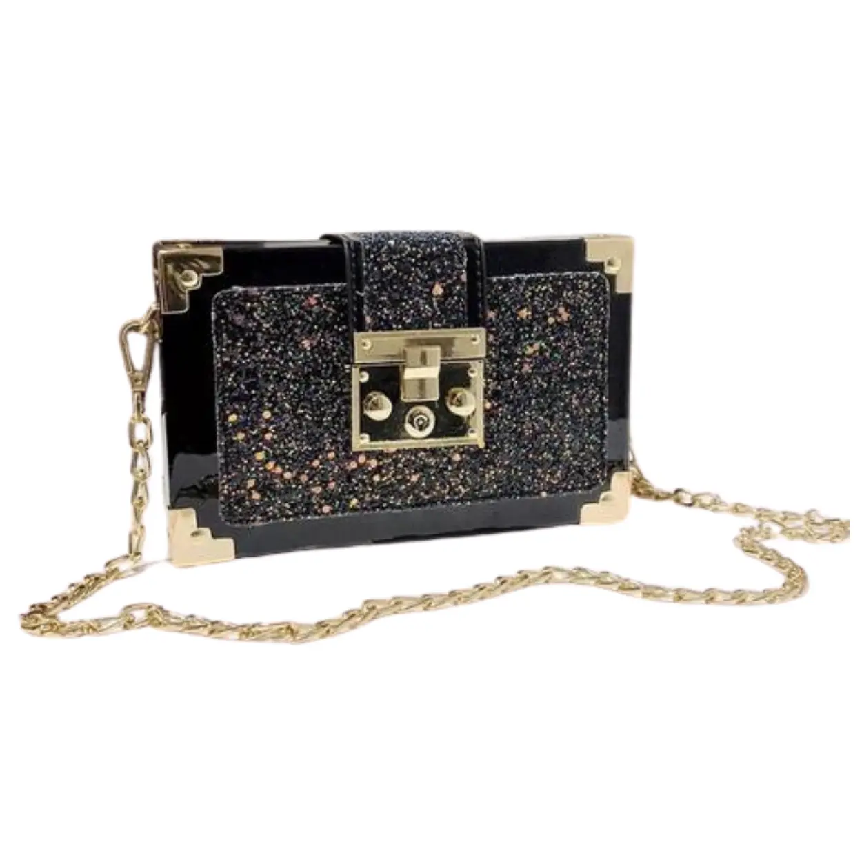Gradient Sequin Acrylic Clutch-FINAL SALE