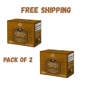 Eternal Reishi Mocha Latte Coffee Gourmet Mushroom Coffee Natural Beverage Organic Flavor Taffy de ganoderma (Pack of 2)
