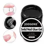 JODSONE Solid Nail Gel Glue for False Tips, 15g Strong Adhesion for Press on Acrylic Tips, for Nail Art UV Light Cured