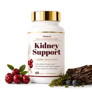 Stoucoy Advanced Kidney Support Supplement for Detox & Cleanse with Cranberry Extract, Uva Ursi, Stinging Nettle & Astragalus - Urinary Tract & Bladder Support - 60 Capsules