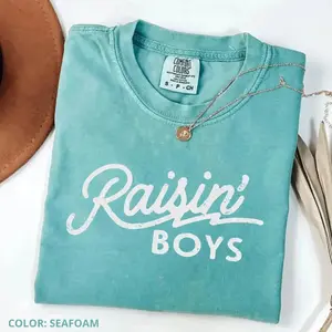 Comfort Colors Raising Boys Shirt, Trendy 90s Boy Mom Tee, Mom's Life Quotes Tee, Cool Mom Graphic Tee, Gift for Her, For Woman Gift For Women - SoftHype Apparel