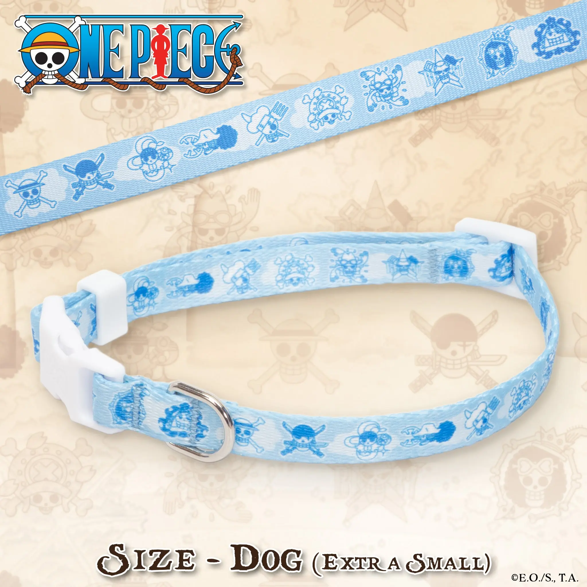 ワンピース 2way feather collar mini onepiece ONE PIECE New World Collar for Dogs Medium/Large Size Inspired by