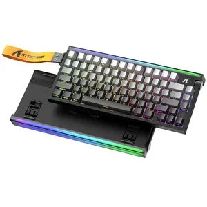 ATTACK SHARK R85 HE 75% Wired Gaming Keyboard with Magnetic Switch, 8KHz Polling Rate Rapid Trigger, 0.005mm RT Precision, 256K Scan Rate, Custom Hot-Swappable, Web Driver PC Keyboard for Gamer Backlit Keyboard