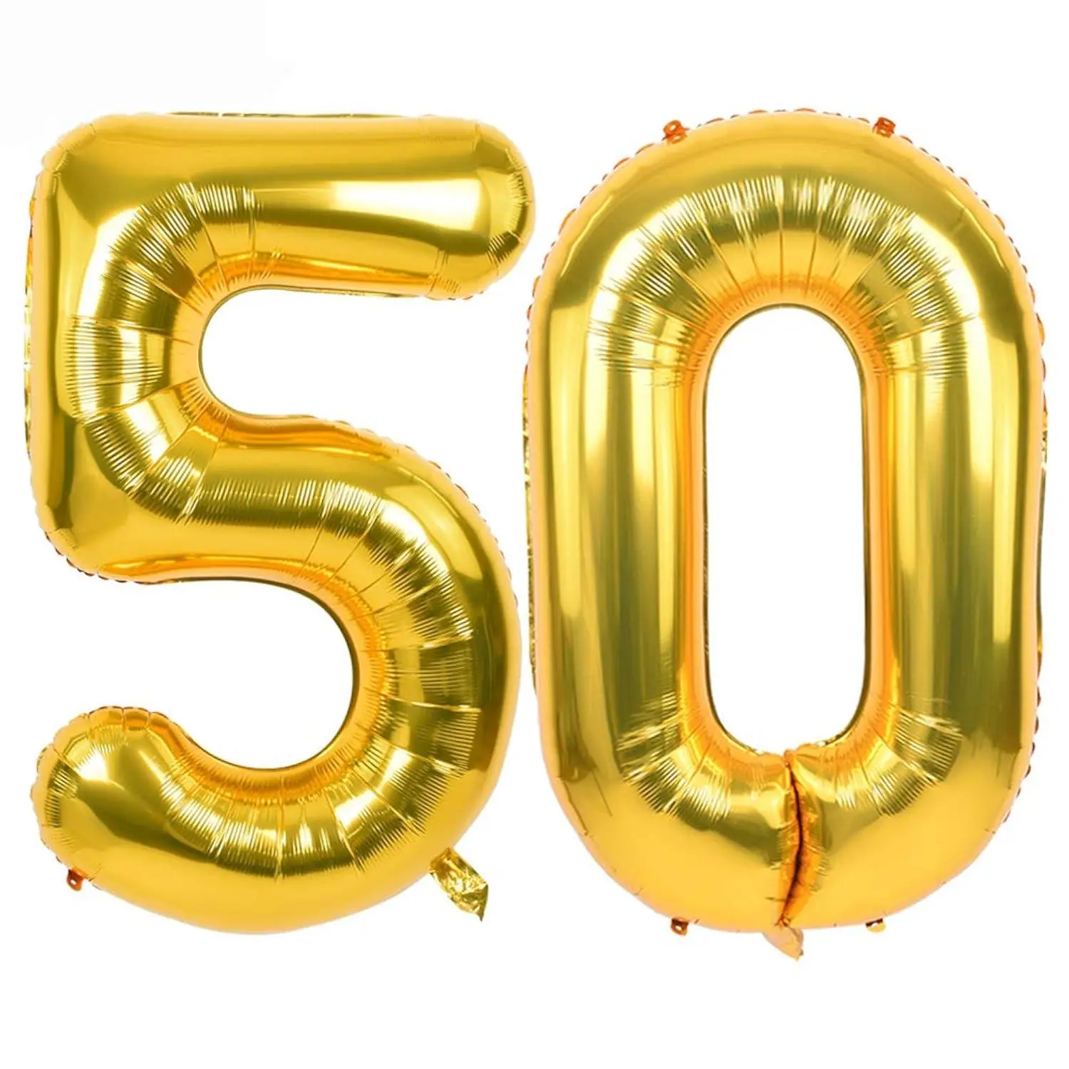 40 Inch Gold Large Numbers Balloon Birthday Party Decorations, Foil Mylar Big Number Balloon Digital 50 For 50Th Birthday, 50Th Anniversary, Graduation Ceremony Photo Shoot