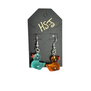 Glow in the dark duckling earrings- ideal and perfect design