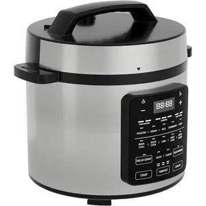 OLIXIS Electric Pressure Cooker 6 Quart Stainless Steel Multi Cooker Electric for Pressure 12-in-1 Rice, Steamer, Yogurt Maker, Slow Cook,Meat Stew, Cake, Porridge, Multigrain
