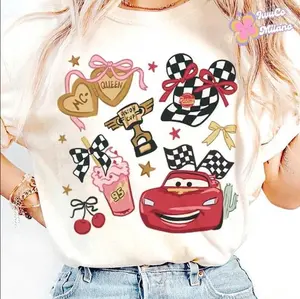 Coquette Bow #Pistonnn Cup Cars Shirt, Lightning Mc Mater Doc #Hudsonn #Sallyy #Carreraa Tee, Birthday Cars Family Shirt, Girl Trip Shirt, Cute Unisex Vacation Outfit