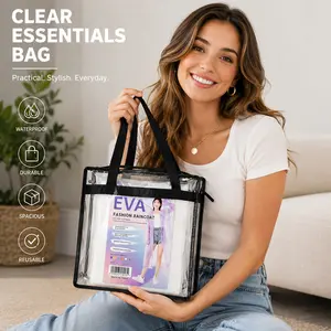 Clear Stadium Bag 12x6x12 Approved | Transparent Tote for Concert, Gym & Sports,clear bag