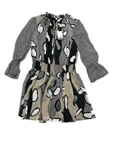 Dress Designer By Diane Von Furstenberg In Black & Tan, Size:M