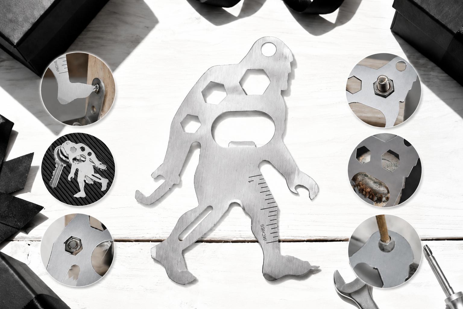 Viral Ape-Man 11-in-1 Multifunctional Tool Card Keychain 12PCS Stainless Steel Pocket Wrench Screwdriver Bottle Opener Measuring Ruler EDC Gadget for Camping Hiking Travel Father’s Day Gifts for Men Viral Ape-Man 11-in-1 Multifunctional Tool Card Keychain 12PCS Stainless Steel Pocket Wrench Screwdriver Bottle Opener Measuring Ruler EDC Gadget for Camping Hiking Travel Father’s Day Gifts for Men