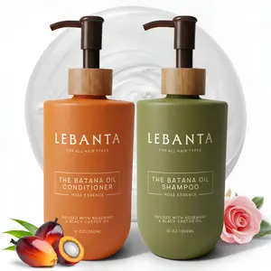 Batana Oil Shampoo and Conditioner Set - Sulfate Free Organic Hair Growth, Thickening & Hydrating Rosemary Formula For Thinning, Damaged or Curly Hair - Natural Hair Regrowth Gifts for Women