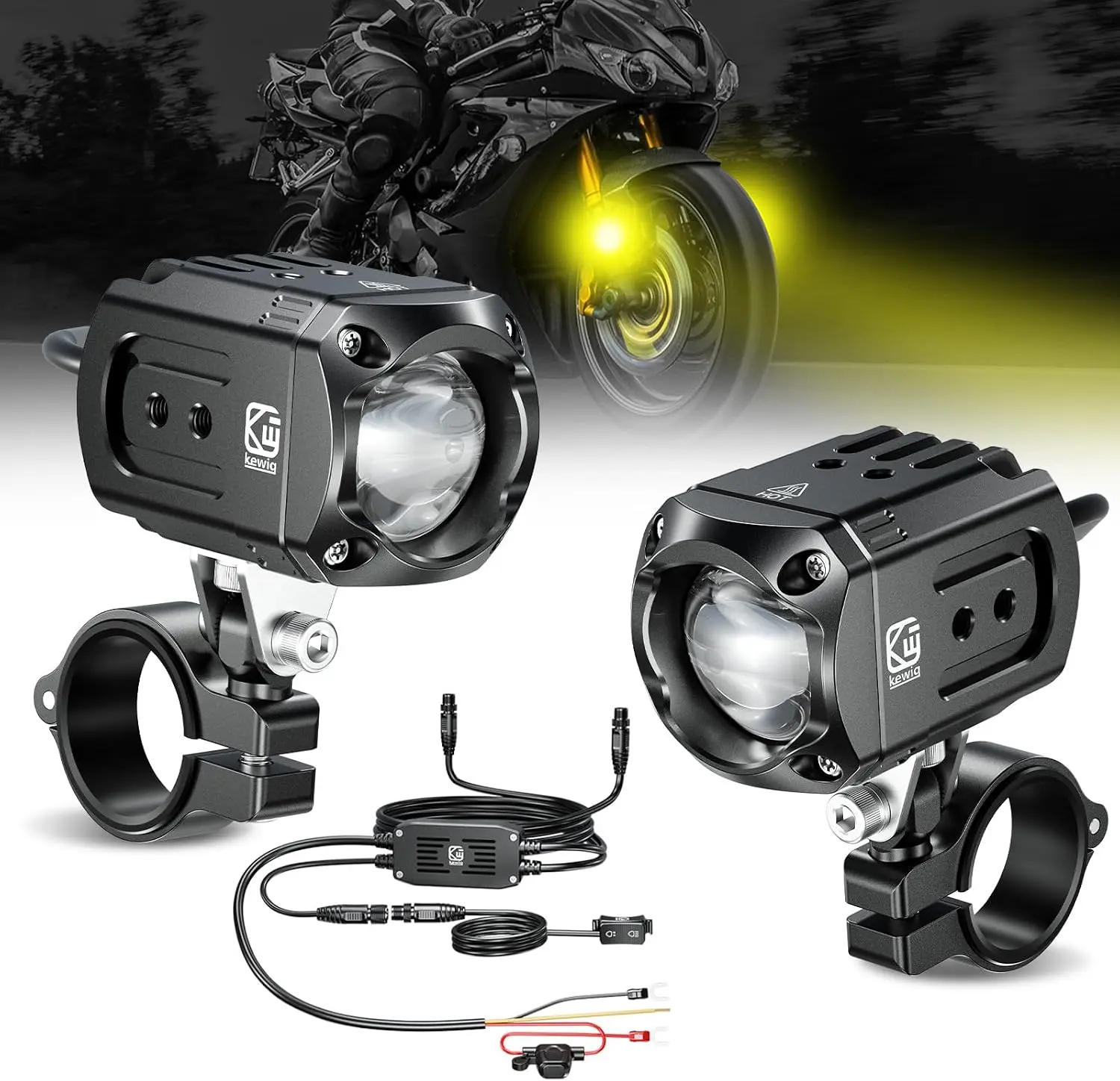 2pcs LED Spotlight Headlights explorers Motorcycle Accessories Truck Car Auxiliary Additional Mini Projector Headlamp Fog Lights