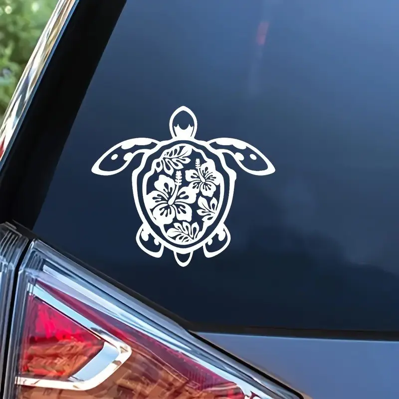 Unique Turtle Car Sticker, Vinyl Material, and Options, Self-Adhesive, Durable Design, Perfect for Vehicle Decoration, Car Decals, Car Decorative Sticker