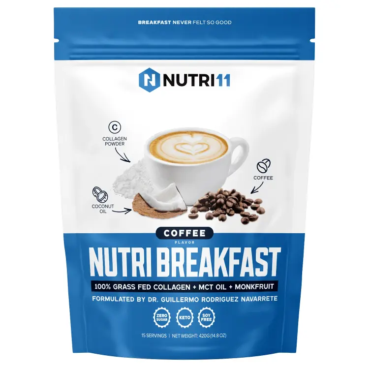 Nutri Breakfast Coffee 453g | Instant Coffee Fortified Drink Mix, Complete Nutrition