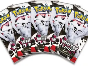 5x White Flare Booster Packs Pokemon TCG