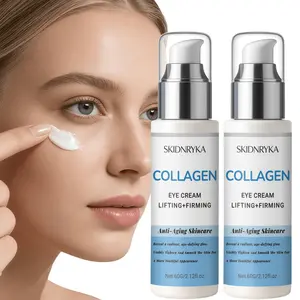 Instant Firming Collagen Moisturizing Eye Cream, containing caffeine, vitamin C, and retinol—gentle formula, 60 g, suitable for sensitive, dry, and allergy-prone skin, evens out the eye area